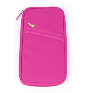 Travelus travel pouch Functional and cute pouch Holds passport essential part of any traveler's luggage Classic elegant design with bright and funky color Includes two interior sleeves, made with a layer of interfacing to add structure and support Targeted Group: Unisex Color: Pink