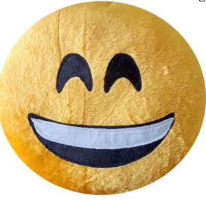 Hello! 😊 It sounds like you're looking for a soft, smiley pillow emoji. How about considering a plush pillow with a cute smiley face? 🌈 You can find various options online or at local stores that specialize in home decor or novelty items. A soft and huggable smiley pillow can add a touch of warmth and positivity to any space. Happy shopping! 😄🛍️